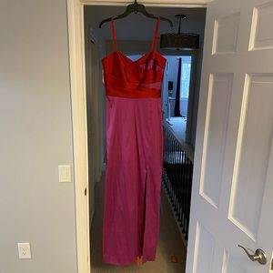 Marchesa Notte Mikado Two-Tone Gown